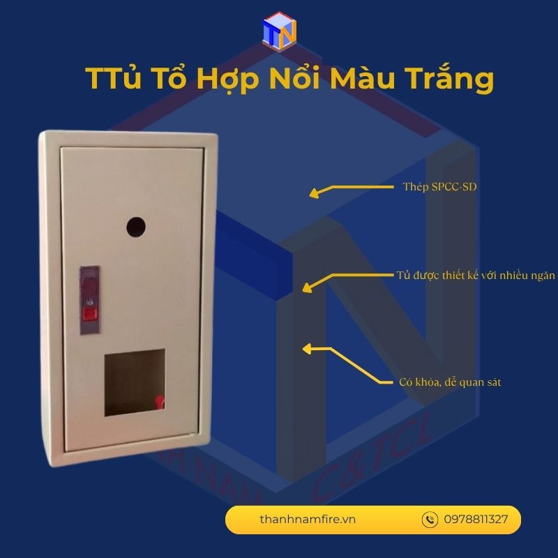 Tủ Tổ Hợp Nổi Màu Trắng