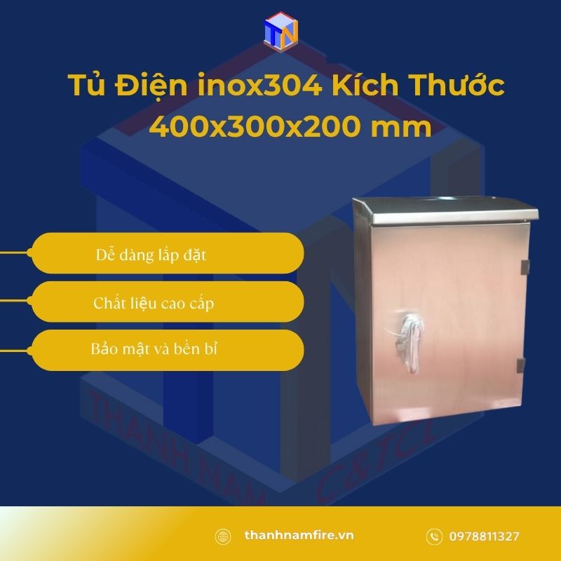 tủ điện inox 304*400*300*200
