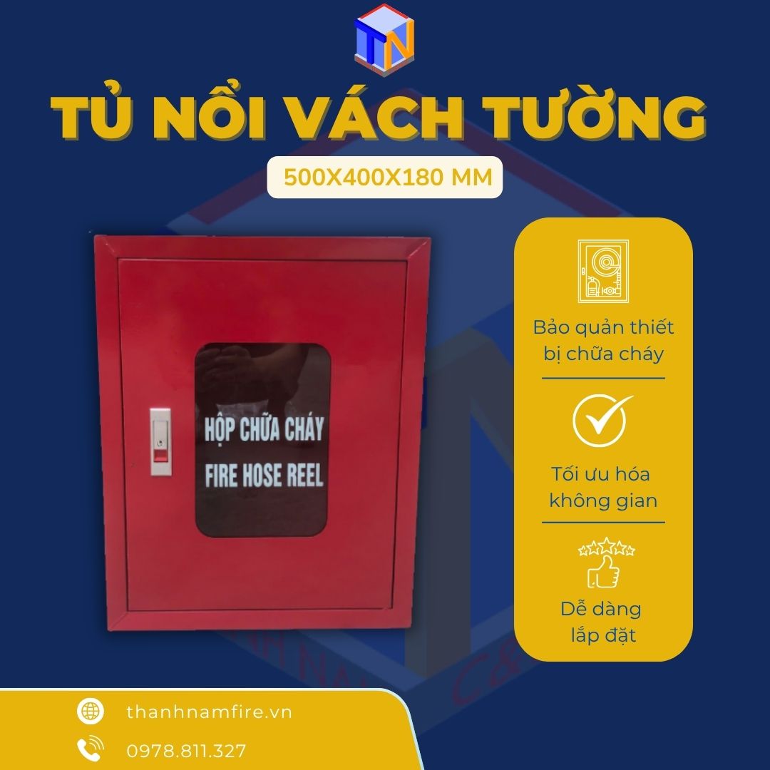 tủ nổi vách tường kích thước 500x400x180mm