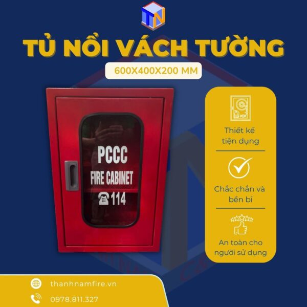 tủ nổi vách tường kích thước 600x400x200mm