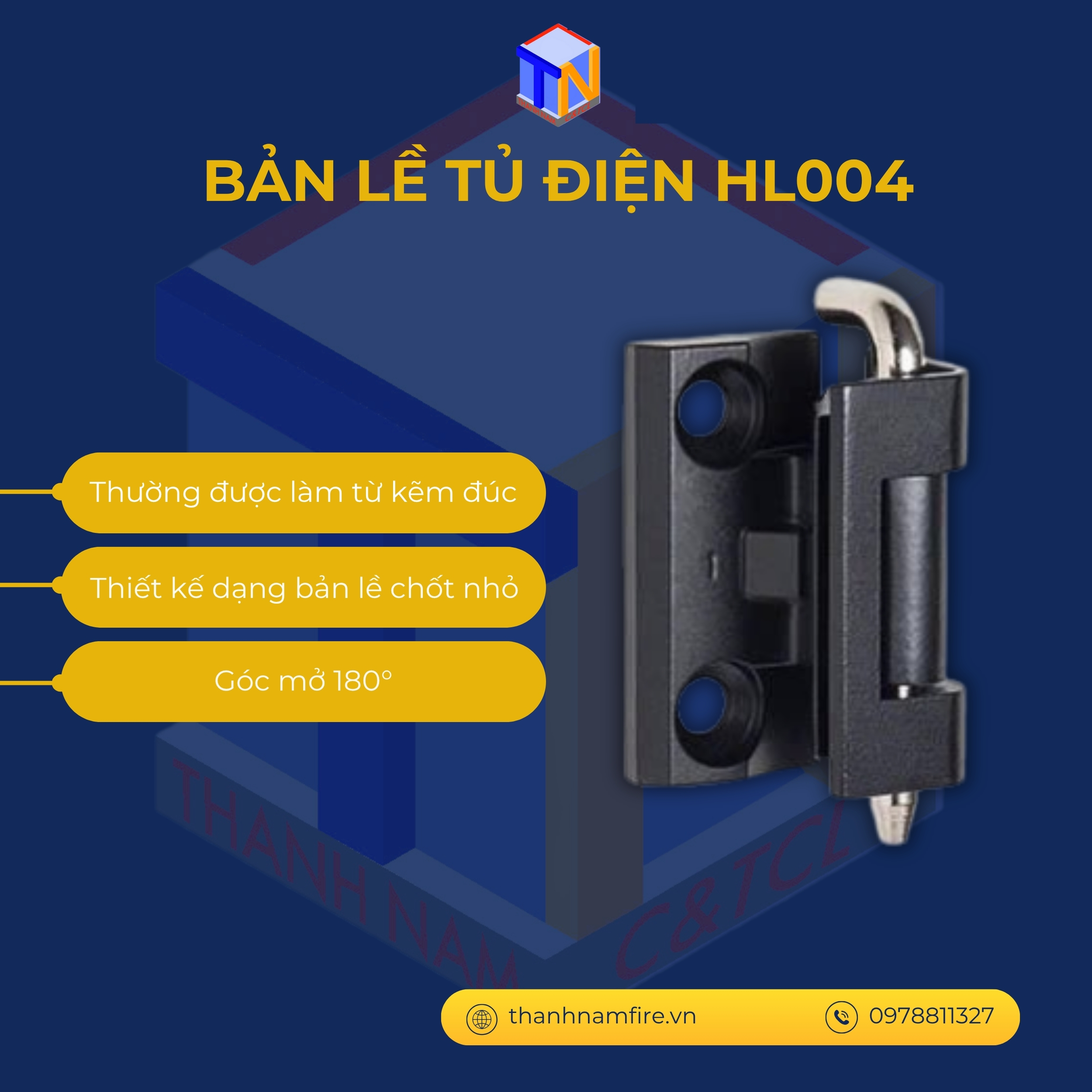 Bản lề tủ điện HL004