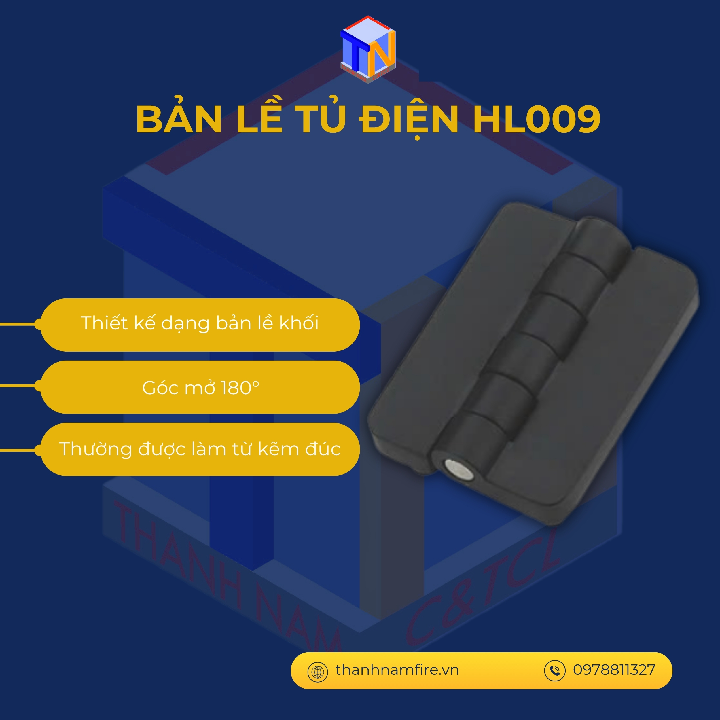 Bản lề tủ điện HL009