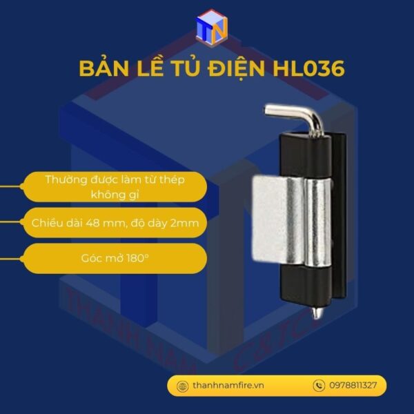 Bản lề tủ điện HL036