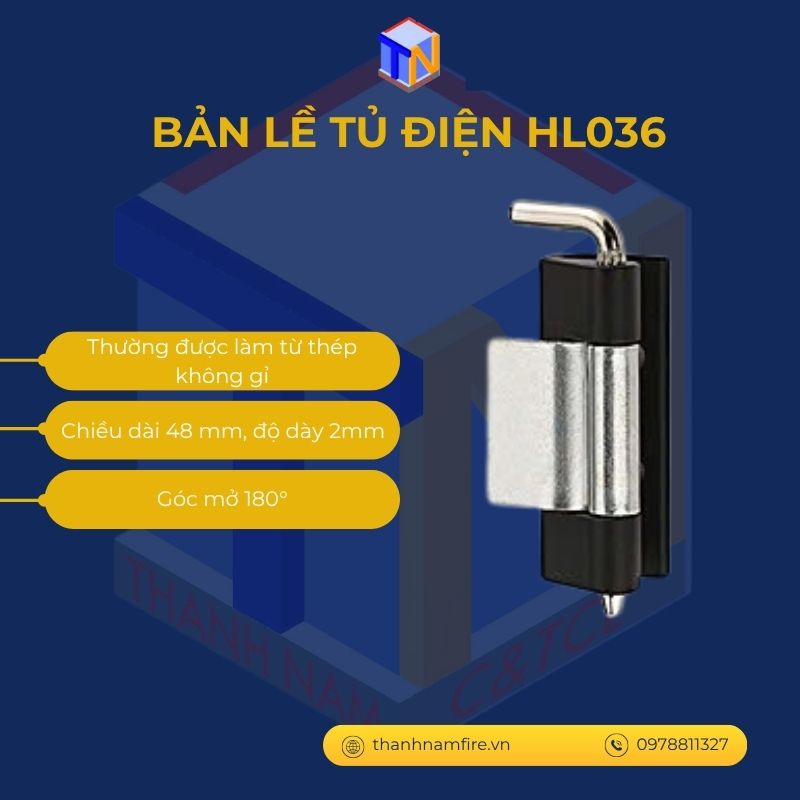 Bản lề tủ điện HL036