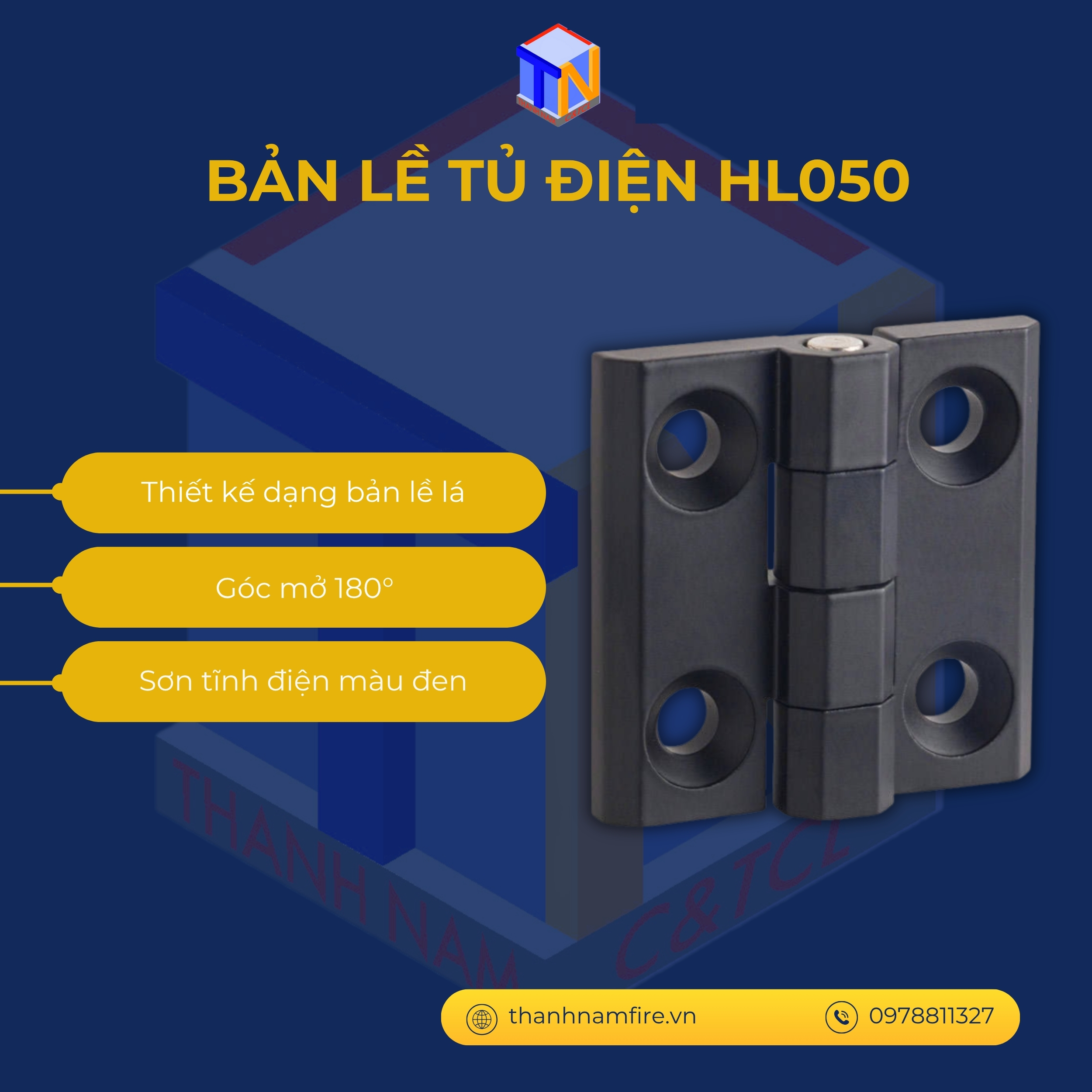Bản lề tủ điện HL050