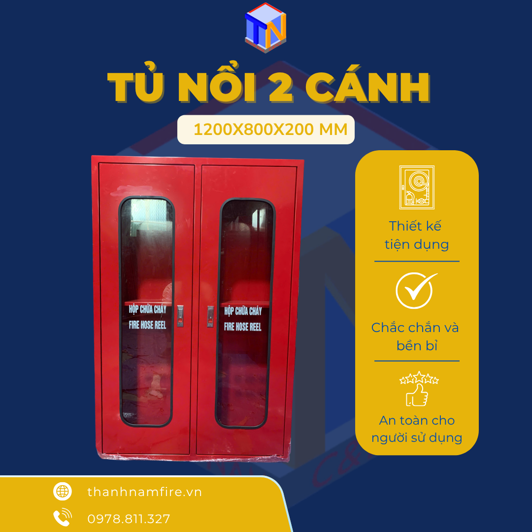 Tủ Vách Tường 2 cánh 1200x800x200 mm