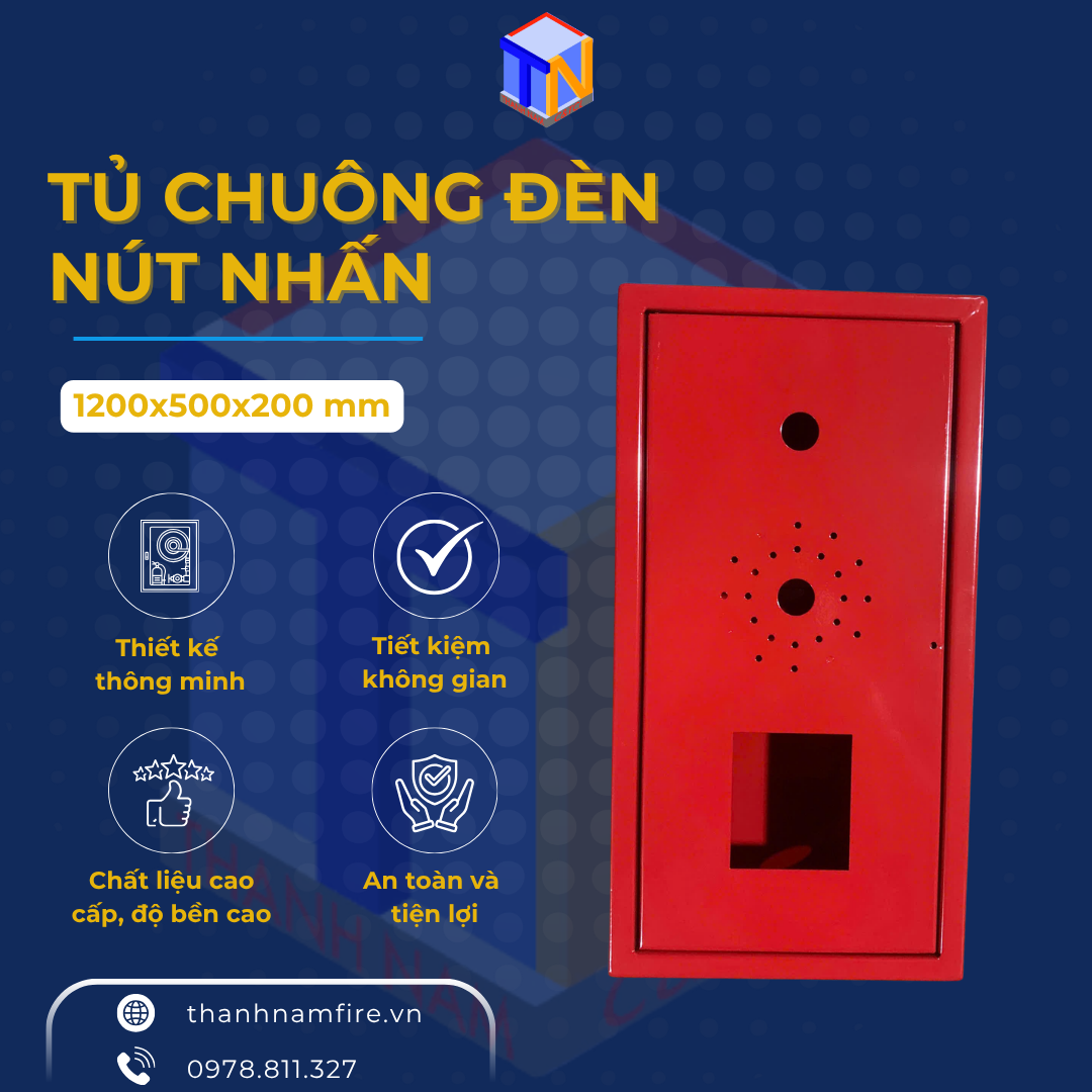 Tủ Chuông Đèn Nút Nhấn PCCC
