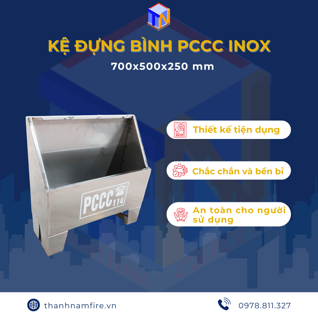 Kệ Đựng Bình Chữa Cháy inox304