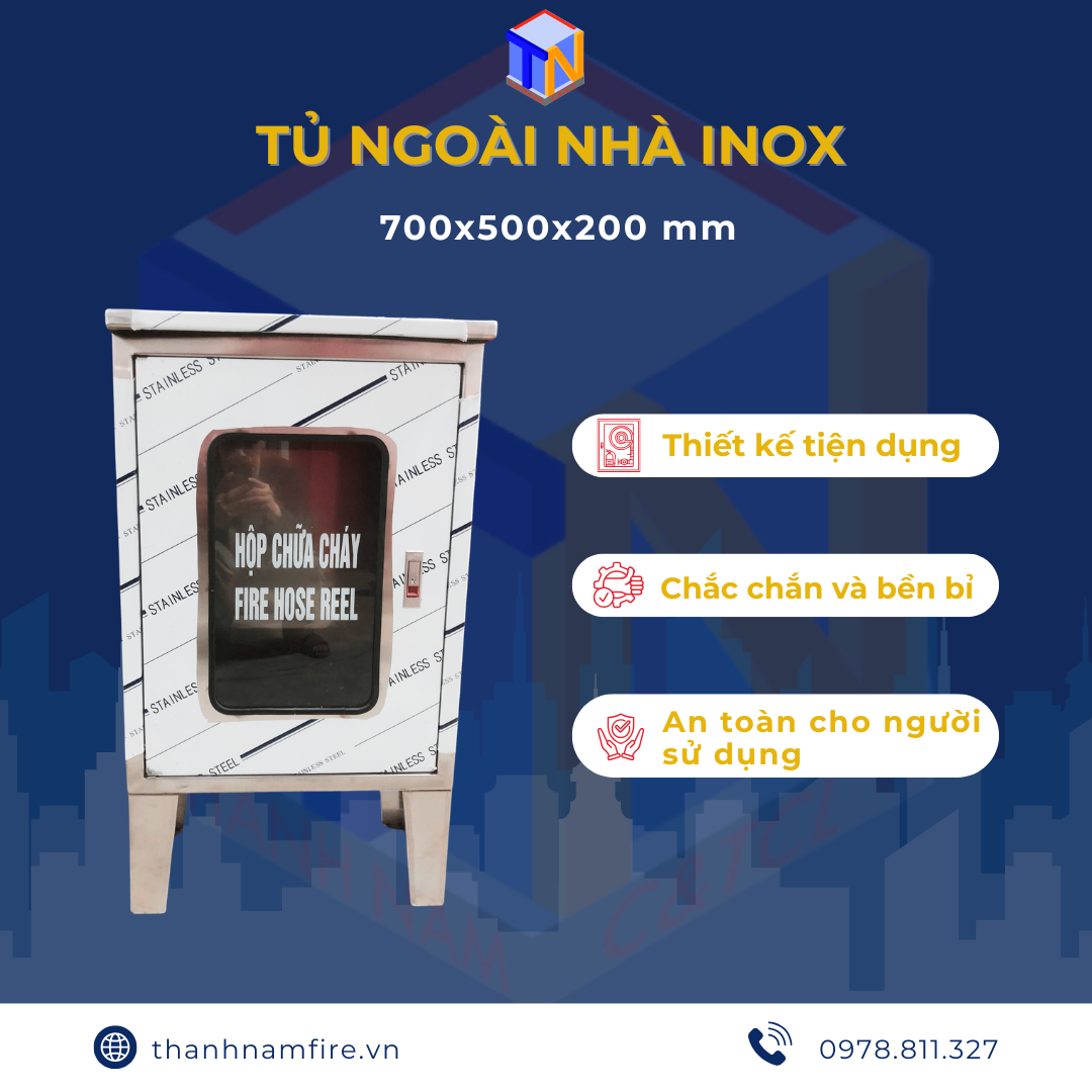 Hộp Chữa Cháy Ngoài Nhà inox304
