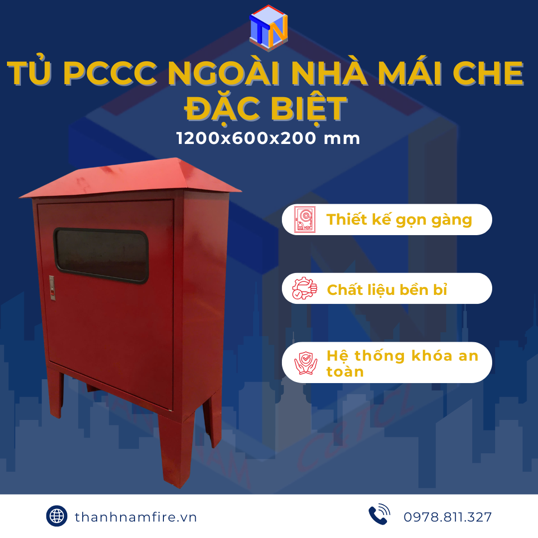 Tủ PCCC Ngoài Nhà 700x500x200mm