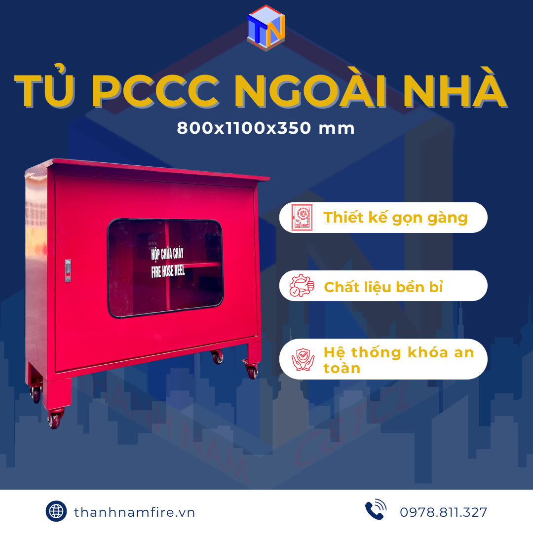 Tủ PCCC Ngoài Nhà có bánh xe